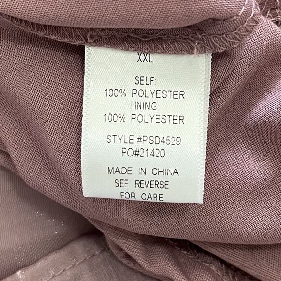 Polagram Shimmer Tiered Wrap Maxi Dress Size XXL Lavender Fairy Festive Event - Picture 7 of 8